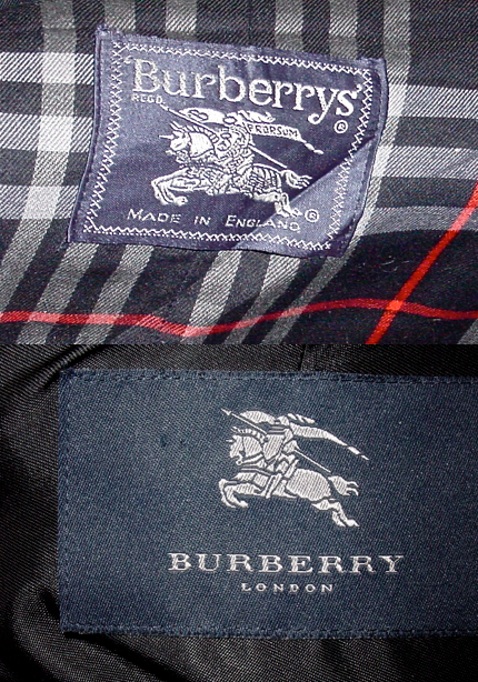 burberry made in great britain tag